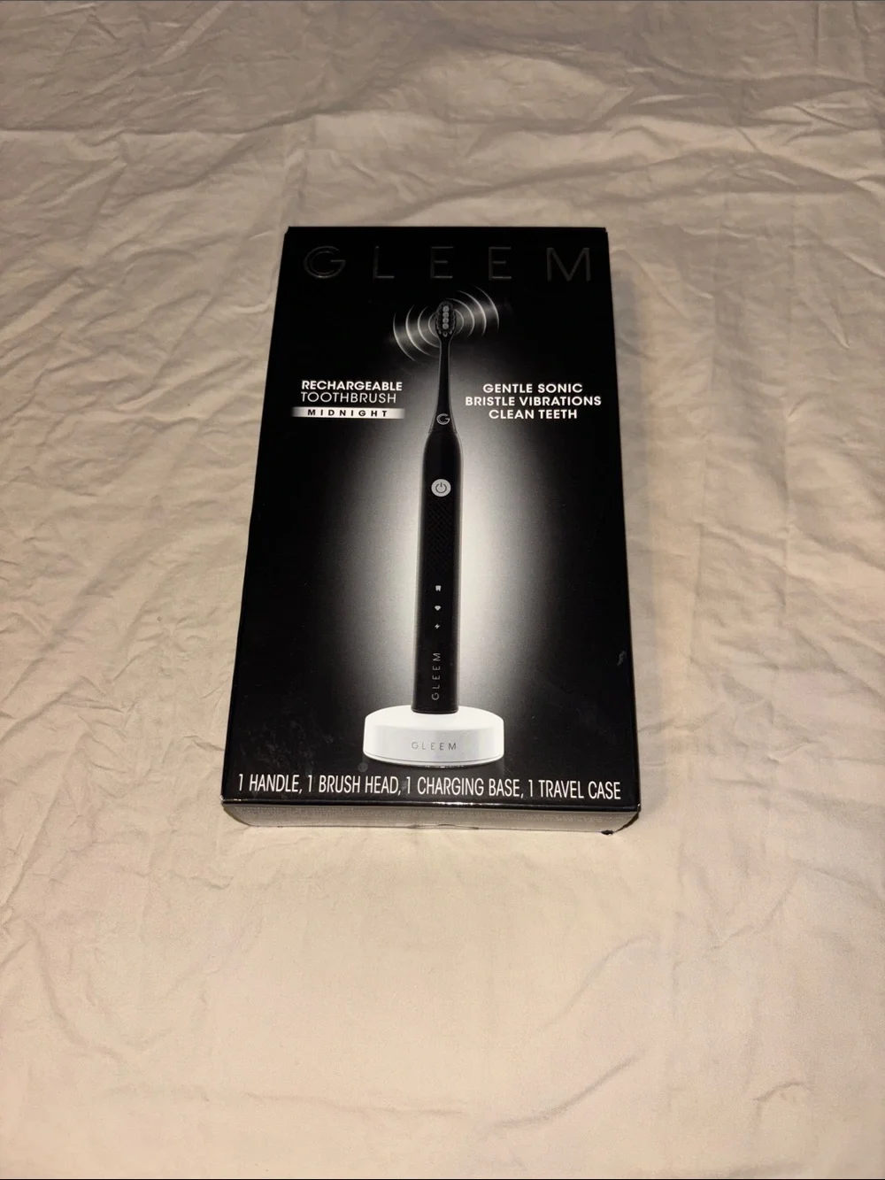 Gleem Black Rechargeable Sonic Toothbrush